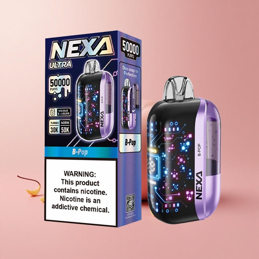 Бял NEXA Ultra 50000 пуфа Dual Mesh Bulgaria vape wholesale