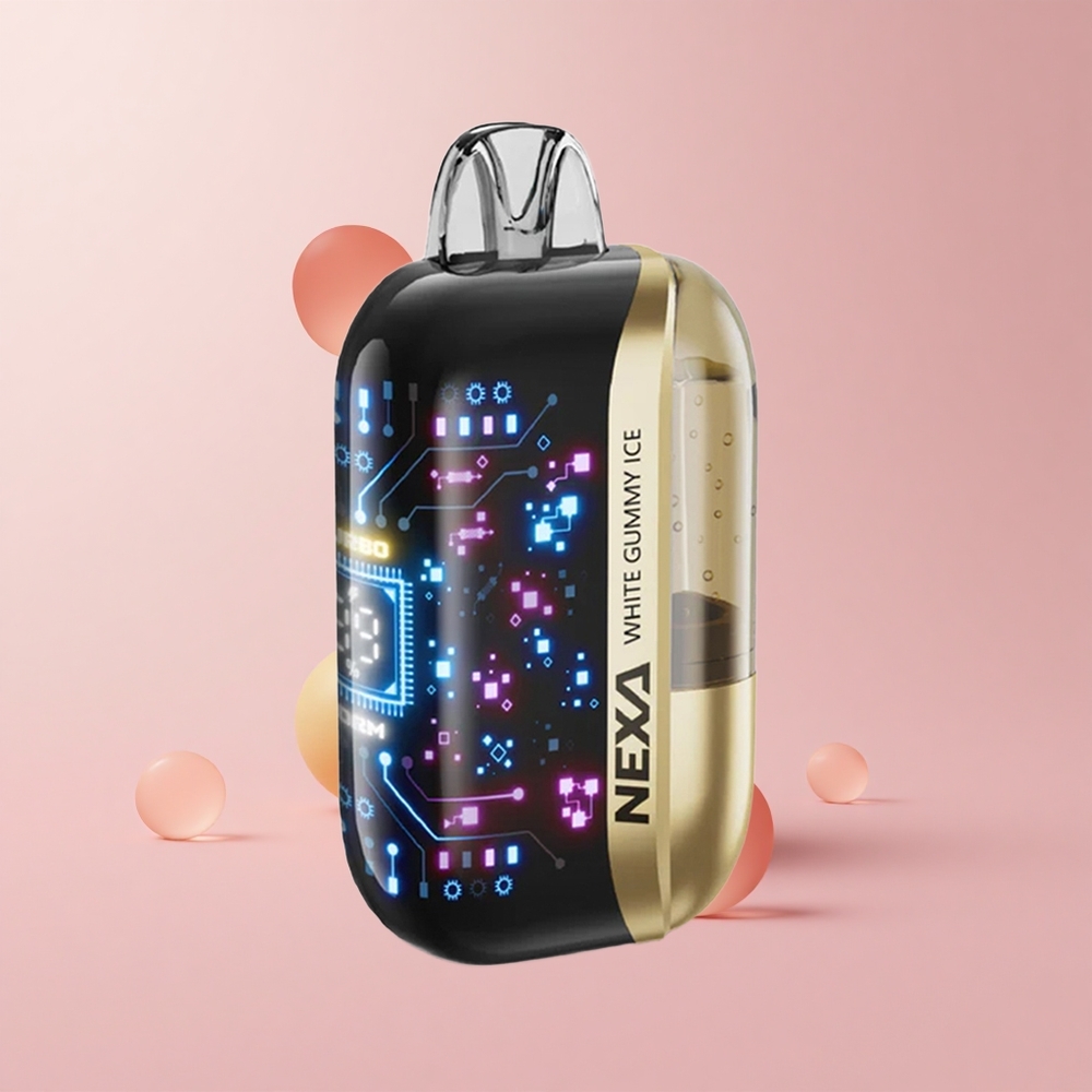 Бяла дъвка Nexa Ultra 50000 Вейп 3D извит екран Bulgaria vape wholesale