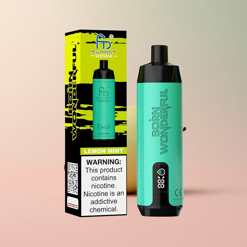 Лимонов мента RandM Fumot Shisha 10000 Пуфове 0.5% Никотин Bulgaria vape wholesale
