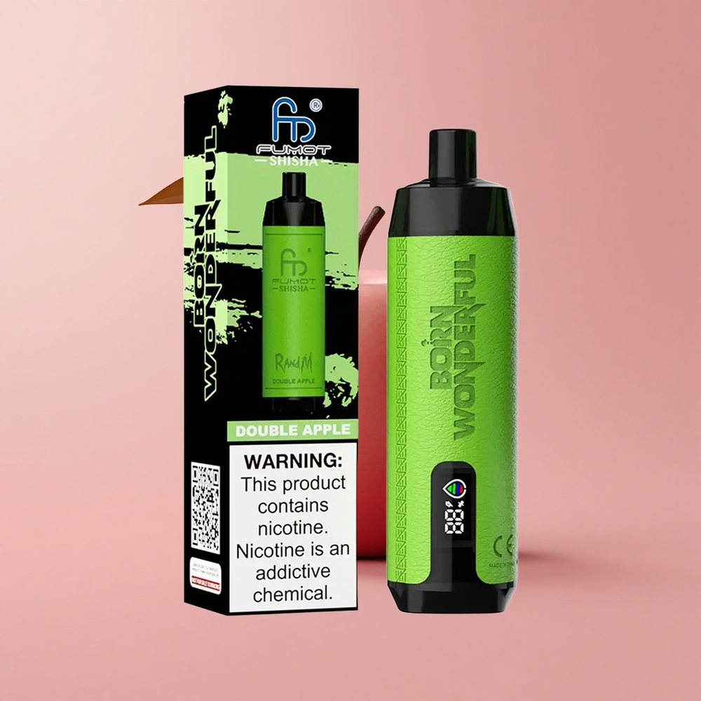 Двойна Ябълка RandM Fumot Shisha 10000 Въздухоудари 18мл Bulgaria vape wholesale