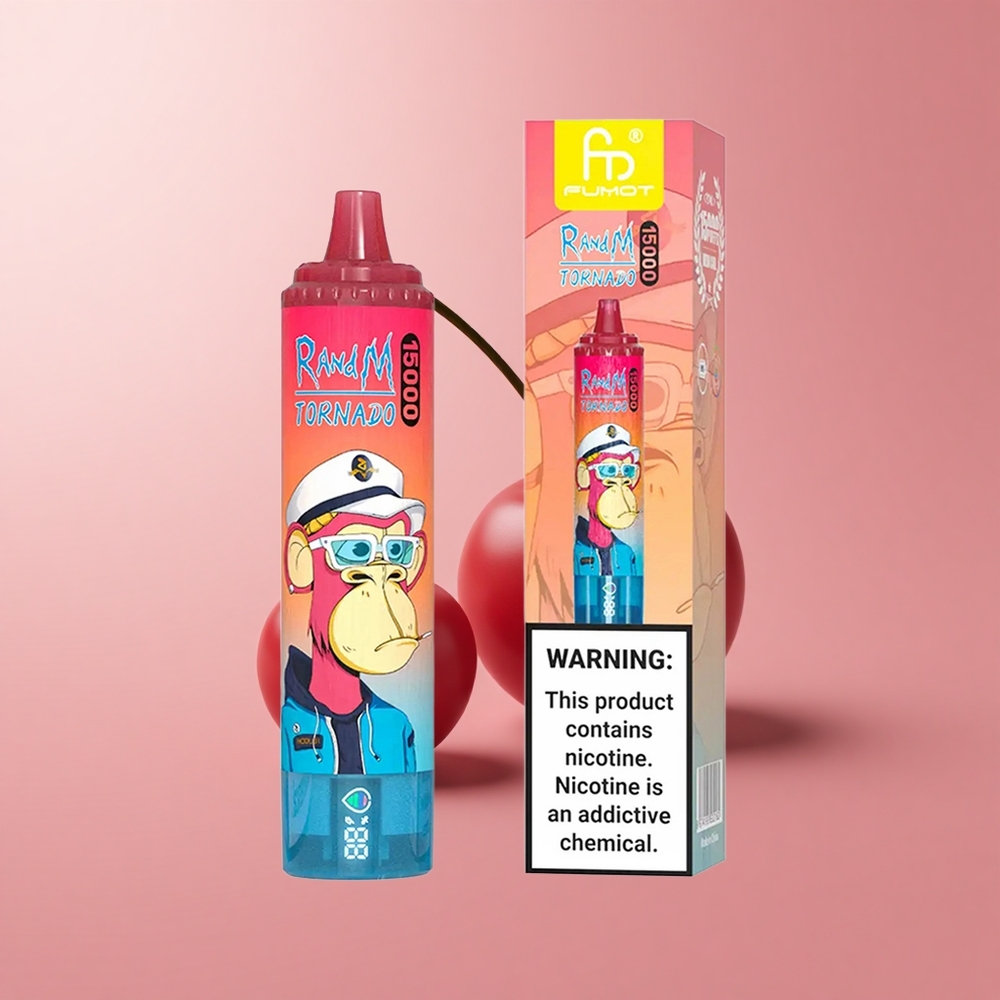 Череша RandM Fumot Торнадо 15000 Пуфове Mesh Coil Bulgaria vape wholesale