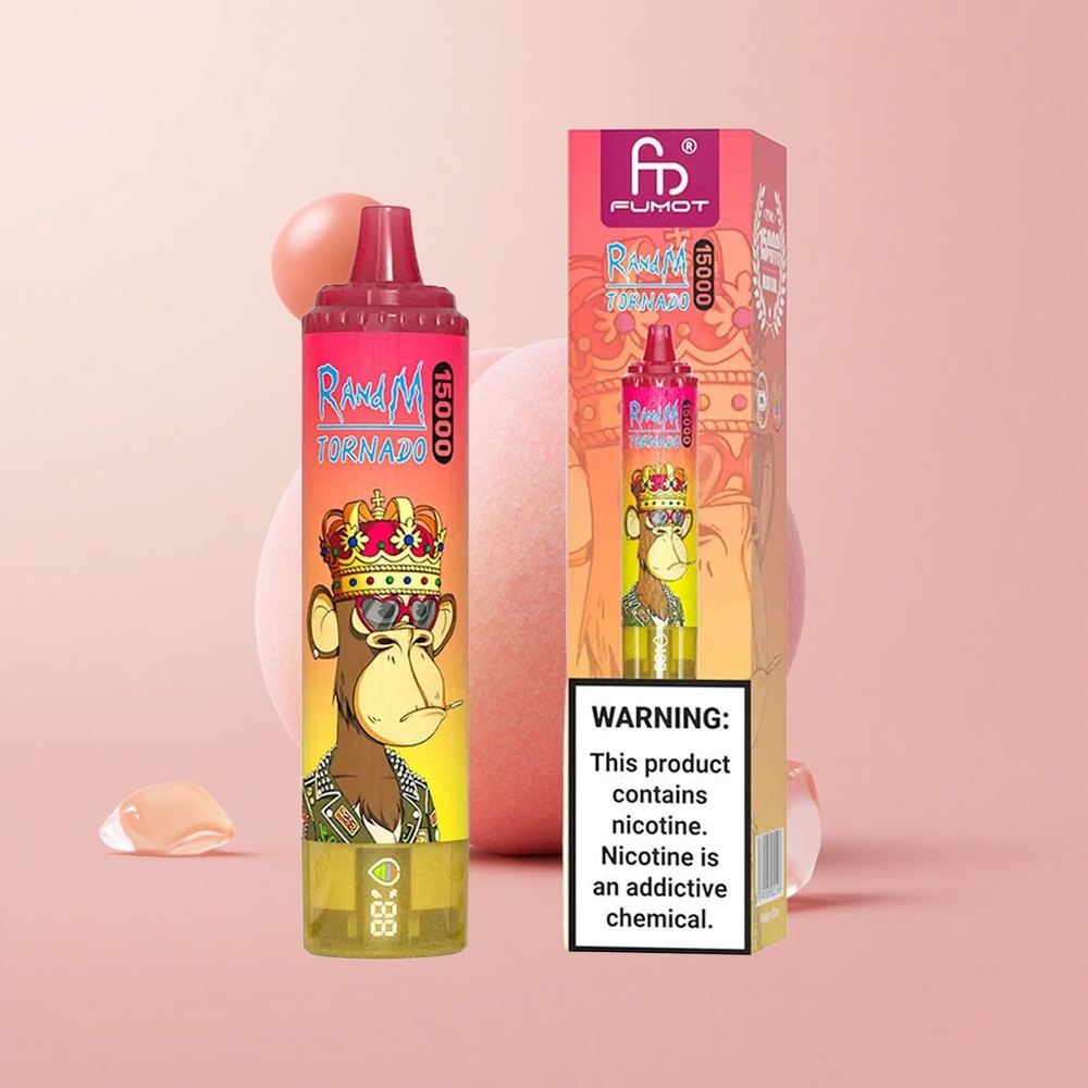 Праскова Лед RandM Fumot Торнадо 15000 Пуфове Mesh Coil Bulgaria vape wholesale