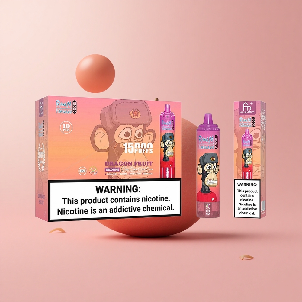 Драконов плод RandM Fumot Tornado 15000 Въздушни дъвки Bulgaria vape wholesale
