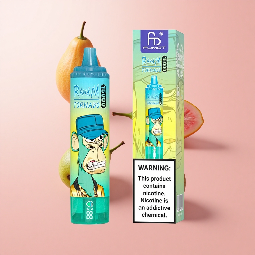 Киви Пъшо Гуава RandM Fumot Tornado 15000 Вдишвания Mesh Coil Bulgaria vape wholesale