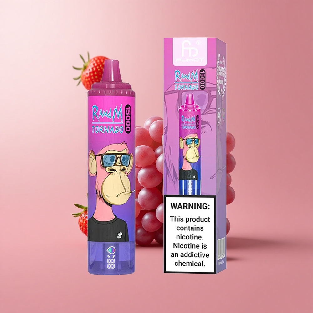 Ягода Грозде RandM Fumot Tornado 15000 Въздушни удари Mesh Coil Bulgaria vape wholesale