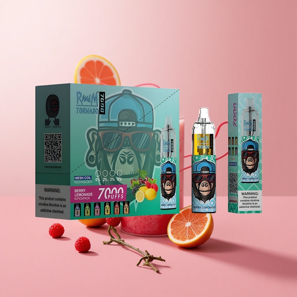 Ягода Лимонада RandM Fumot Tornado 7000 Въздушно Регулируем Bulgaria vape wholesale