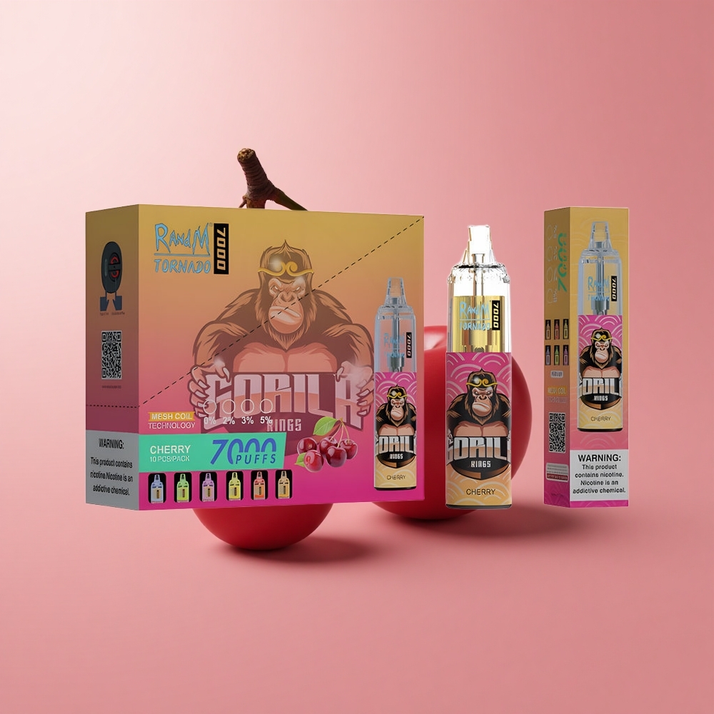 Череша RandM Fumot Tornado 7000 пуфовса Месец намотка Bulgaria vape wholesale