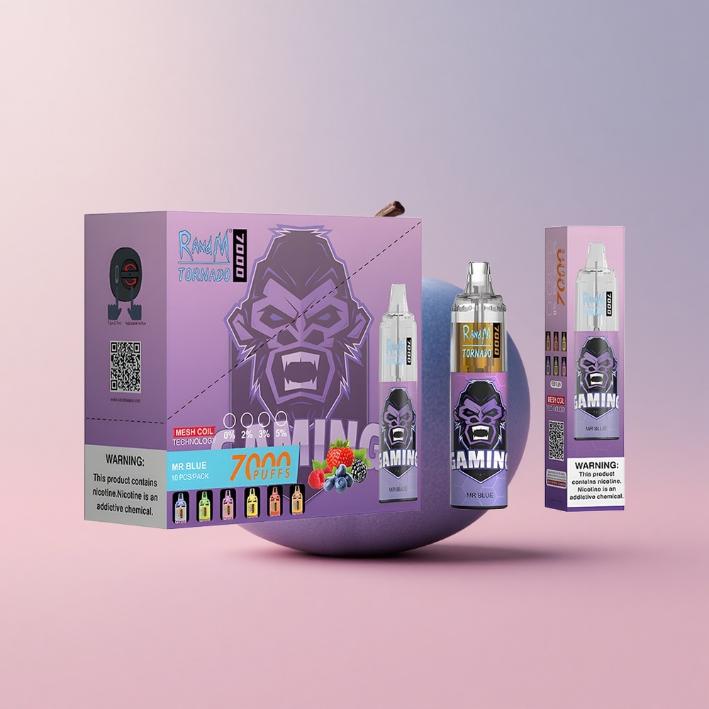 Д-р Синьо RandM Fumot Tornado 7000 пуфове Мрежов намотка Bulgaria vape wholesale