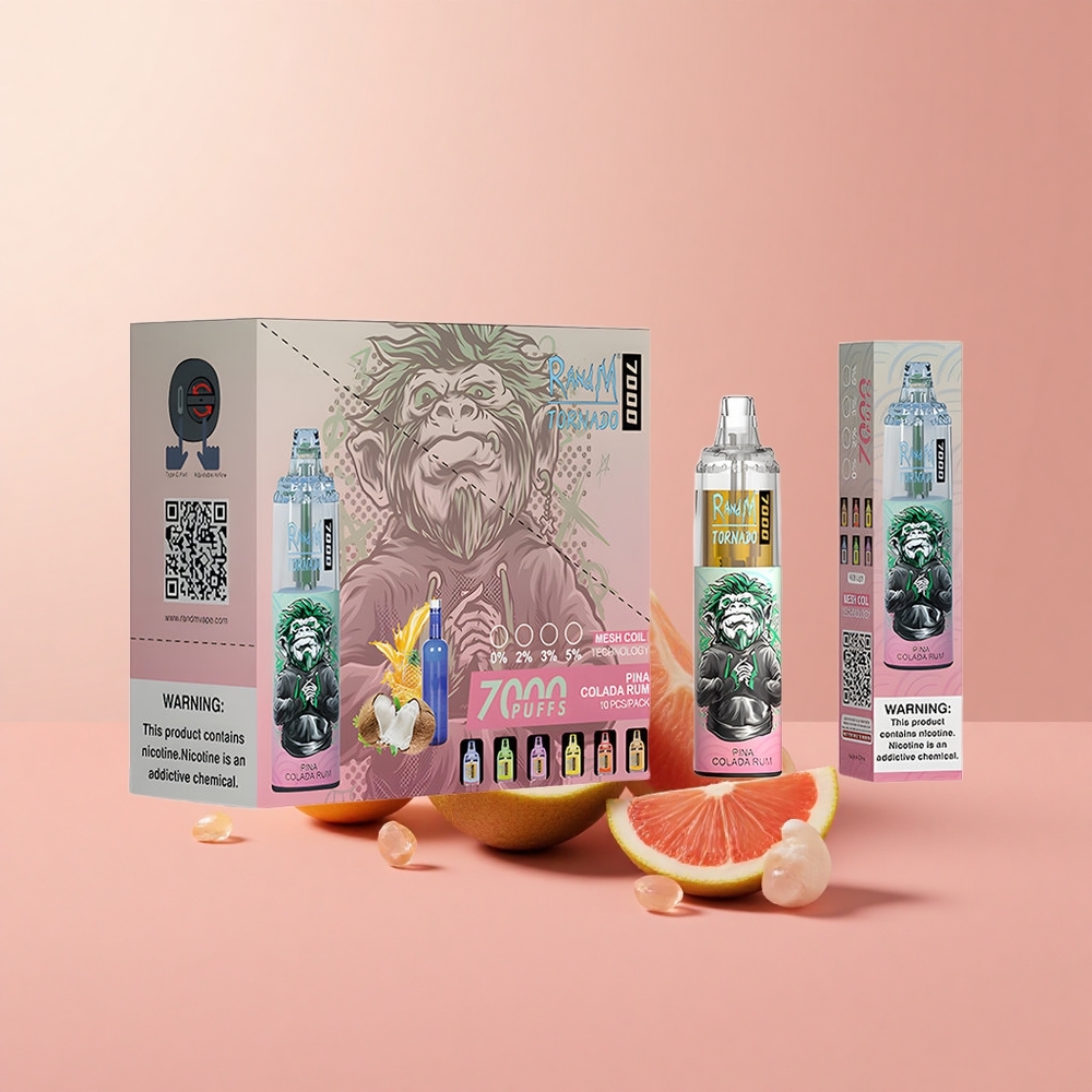 Пина Колада Ром RandM Fumot Tornado 7000 Въздушно-Регулируем Bulgaria vape wholesale