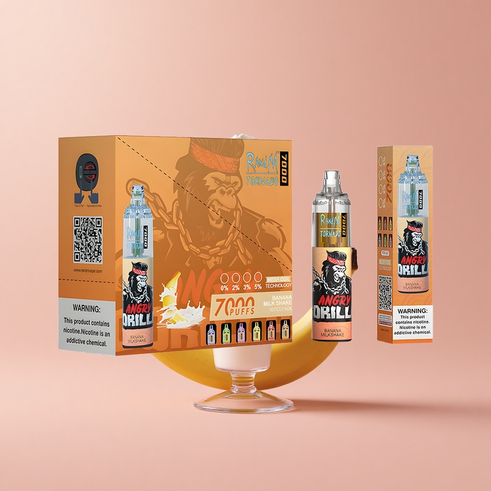 Бананово мляко RandM Fumot Tornado 7000 Пуфове Mesh Bulgaria vape wholesale