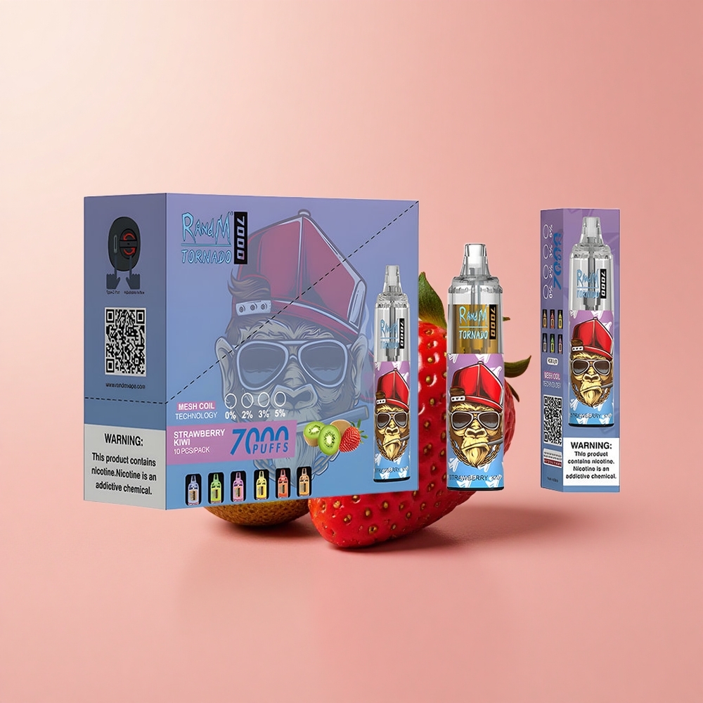 Ягода-Киви RandM Fumot Tornado 7000 пуфове Mesh Bulgaria vape wholesale