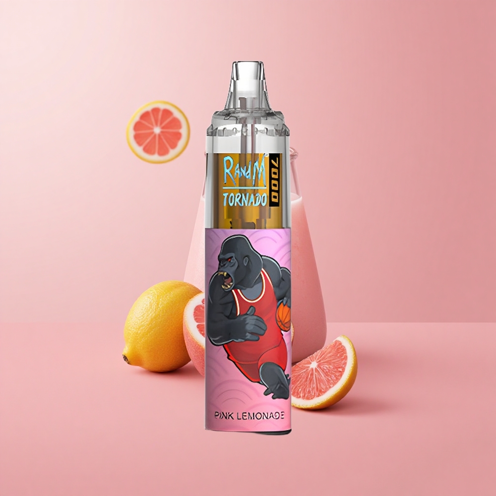 Розов лимонада RandM Fumot Tornado 7000 затяжки Mesh Coil Bulgaria vape wholesale