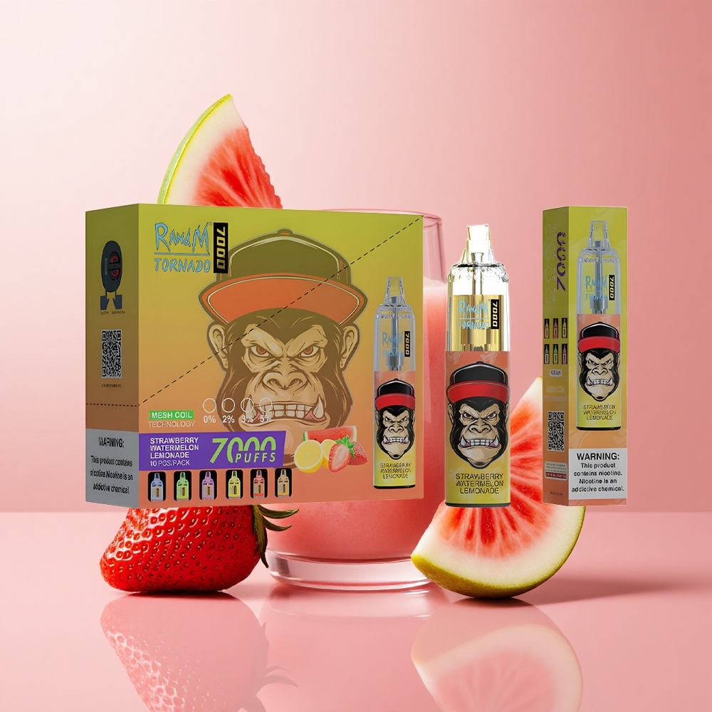 Ягода Диня Лимонада RandM Fumot Tornado 7000 пуфове Mesh Coil Bulgaria vape wholesale