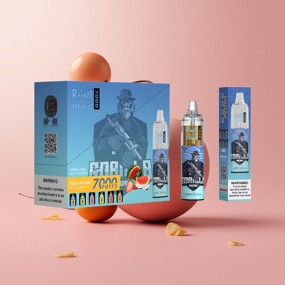 Тигрова кръв RandM Fumot Tornado 7000 пуфове Mesh Coil Bulgaria vape wholesale