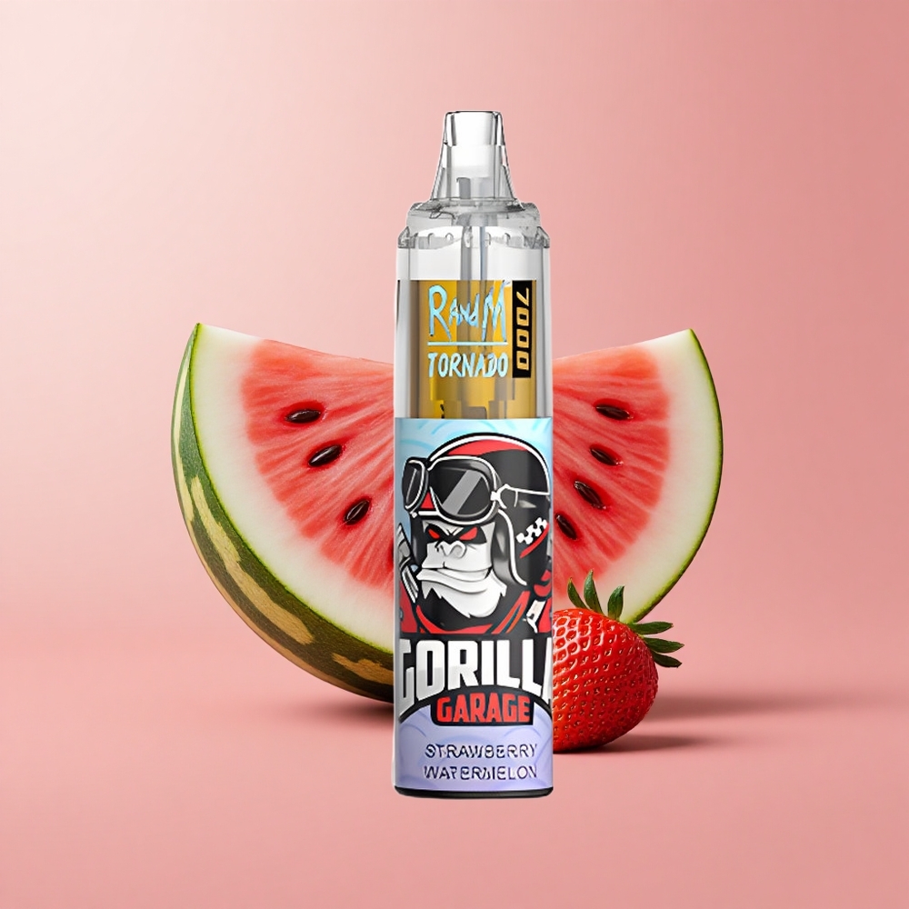 Ягода Диня RandM Fumot Tornado 7000 пуфове RGB Bulgaria vape wholesale