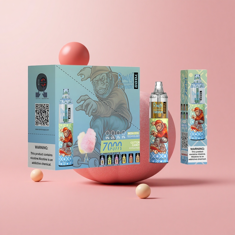 Вафлена бонбон RandM Fumot Tornado 7000 пуфове RGB Light Bulgaria vape wholesale