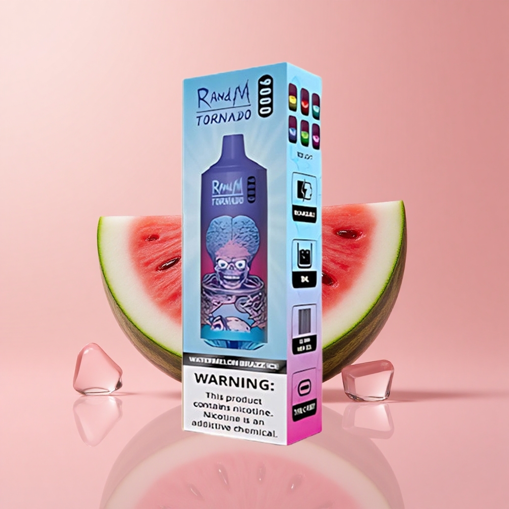 Диня Brazz Лед RandM Fumot Tornado 9000 Пуфове 18 мл Bulgaria vape wholesale