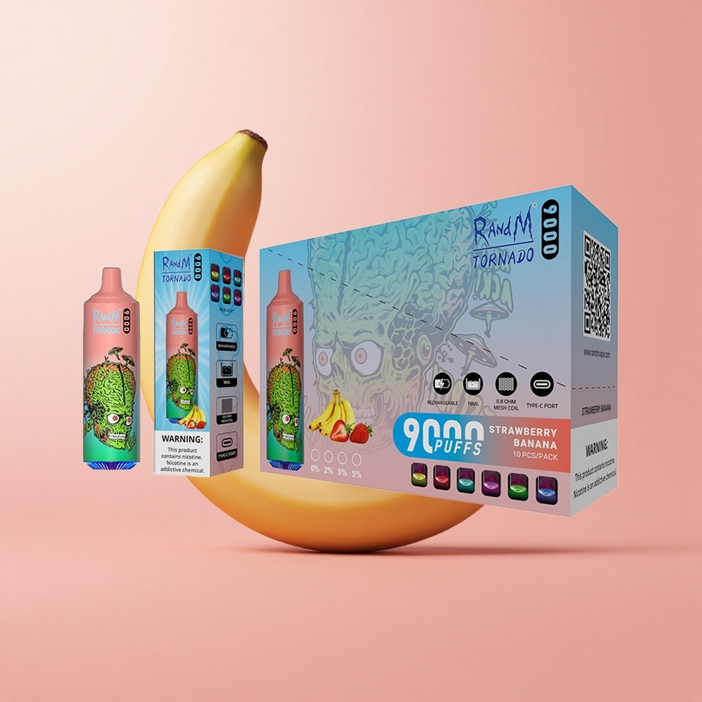Ягода Банан RandM Fumot Торнадо 9000 Пуфове 18 мл Bulgaria vape wholesale