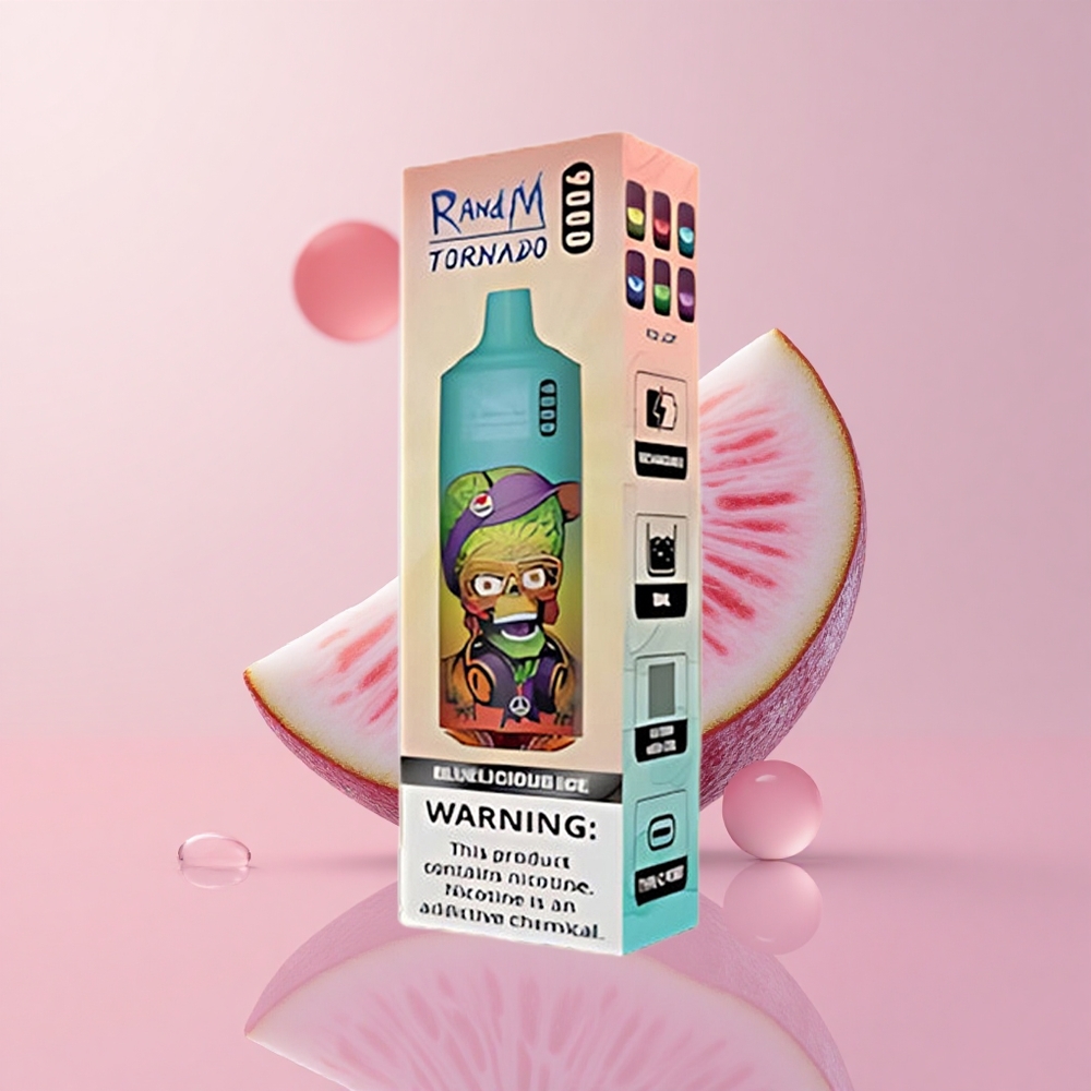 Синьо Вкусно Ледено RandM Fumot Tornado 9000 Вдишвания 18 мл Bulgaria vape wholesale