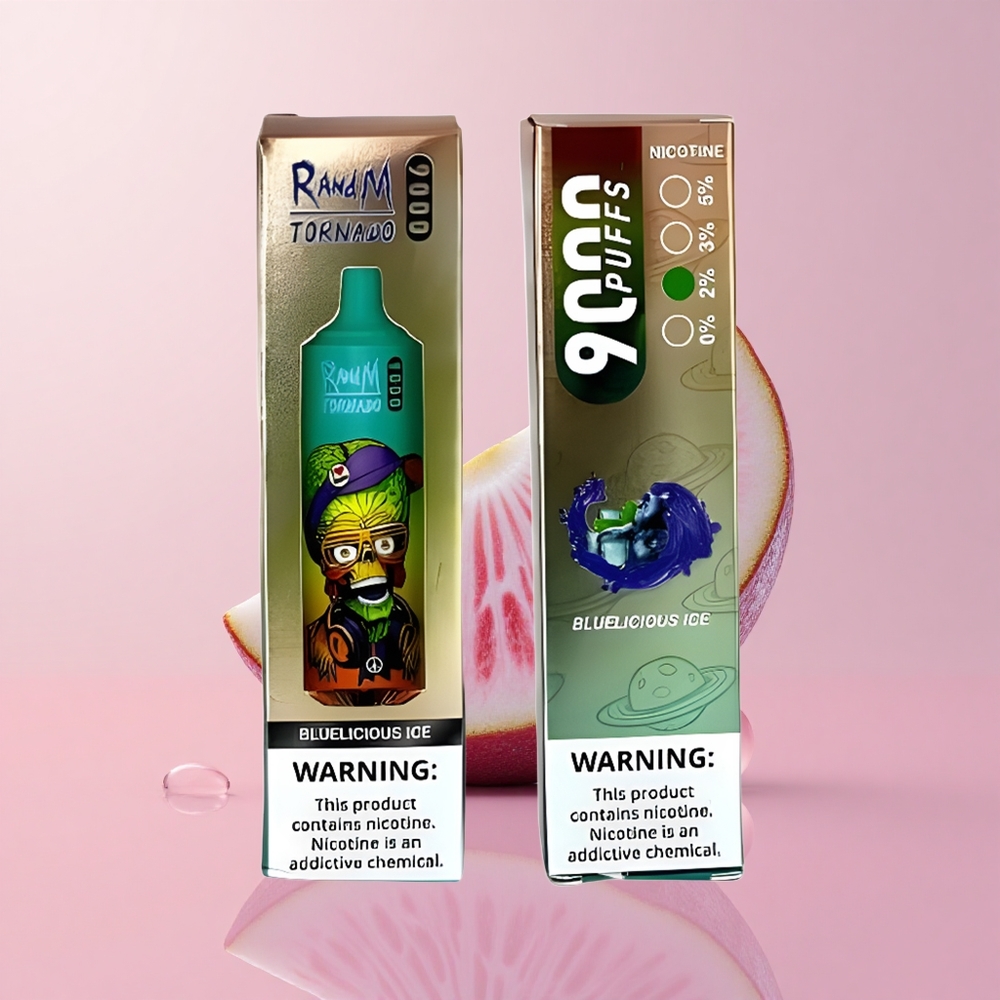 Синьо Вкусно Ледено RandM Fumot Tornado 9000 Вдишвания 18 мл Bulgaria vape wholesale