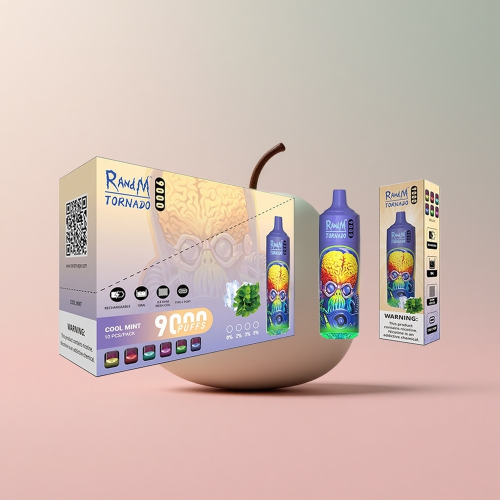 Хладен Ментол RandM Fumot Tornado 9000 Пуфове 18 мл Bulgaria vape wholesale