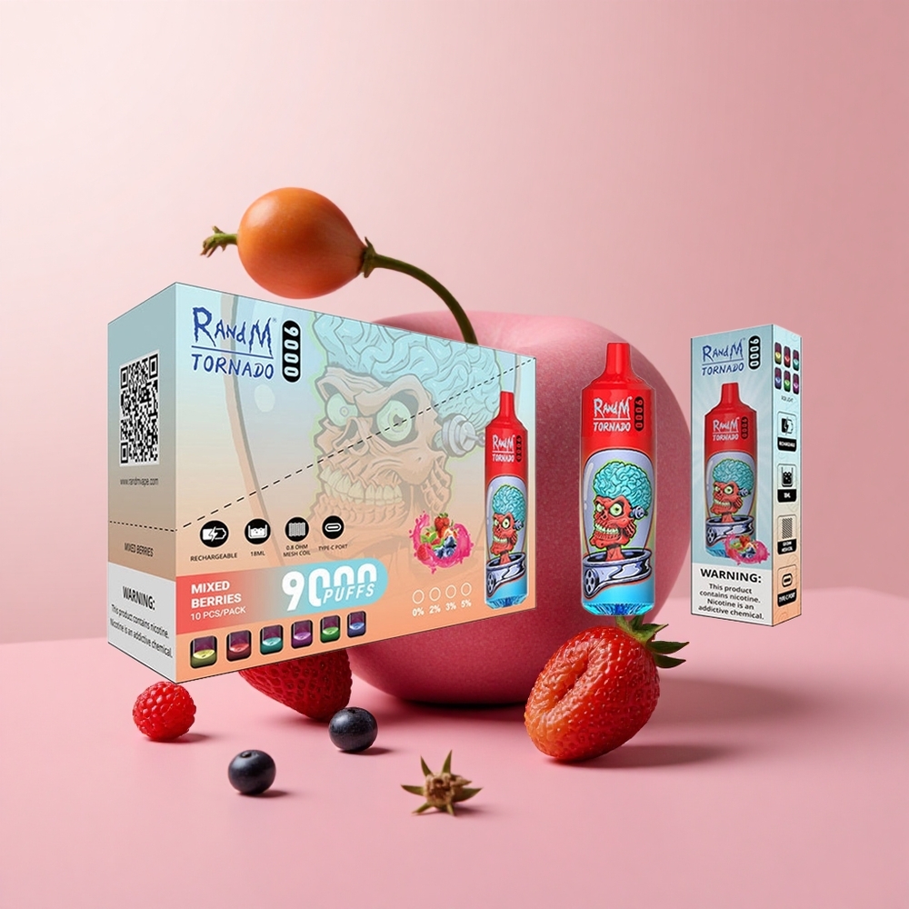 Смесени горски плодове RandM Fumot Tornado 9000 Въздушни залъци Bulgaria vape wholesale