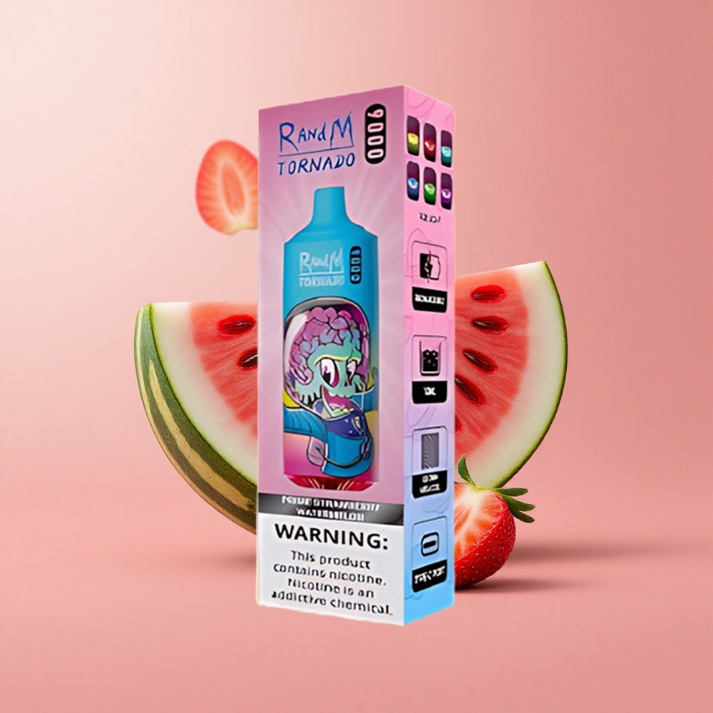 Ягода Диня RandM Fumot Tornado 9000 Пуфове Мрежеста Намотка Bulgaria vape wholesale