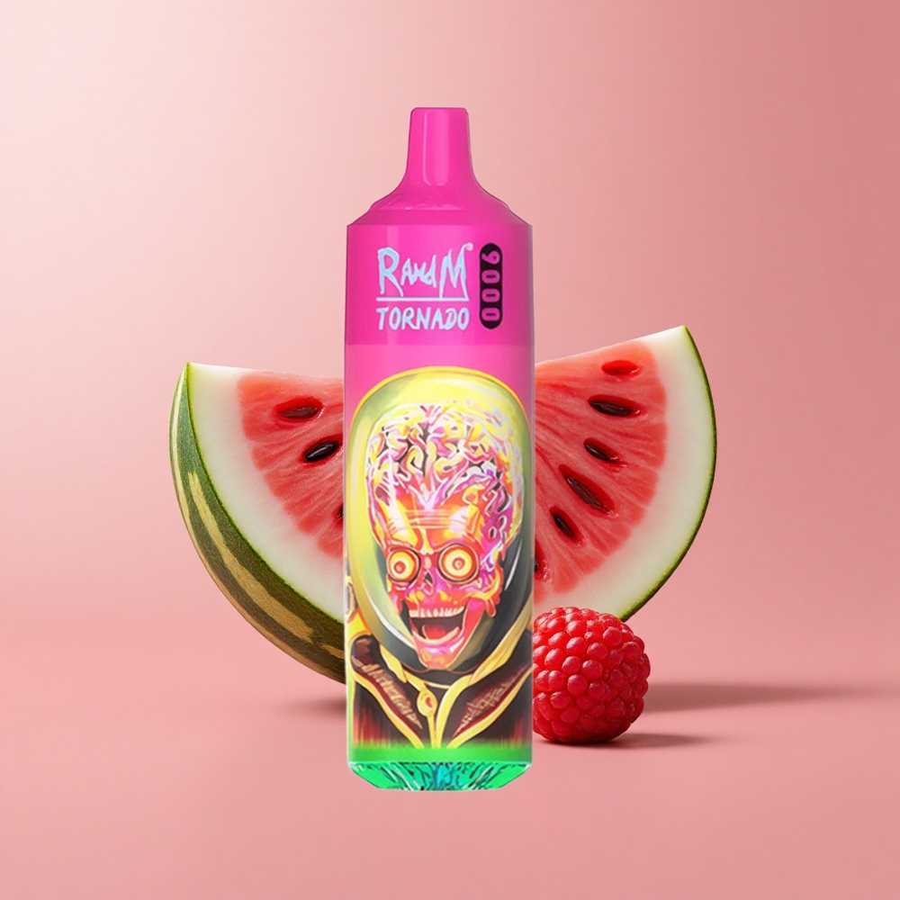 Малина Диня RandM Fumot Tornado 9000 Пуфове RGB Display Bulgaria vape wholesale