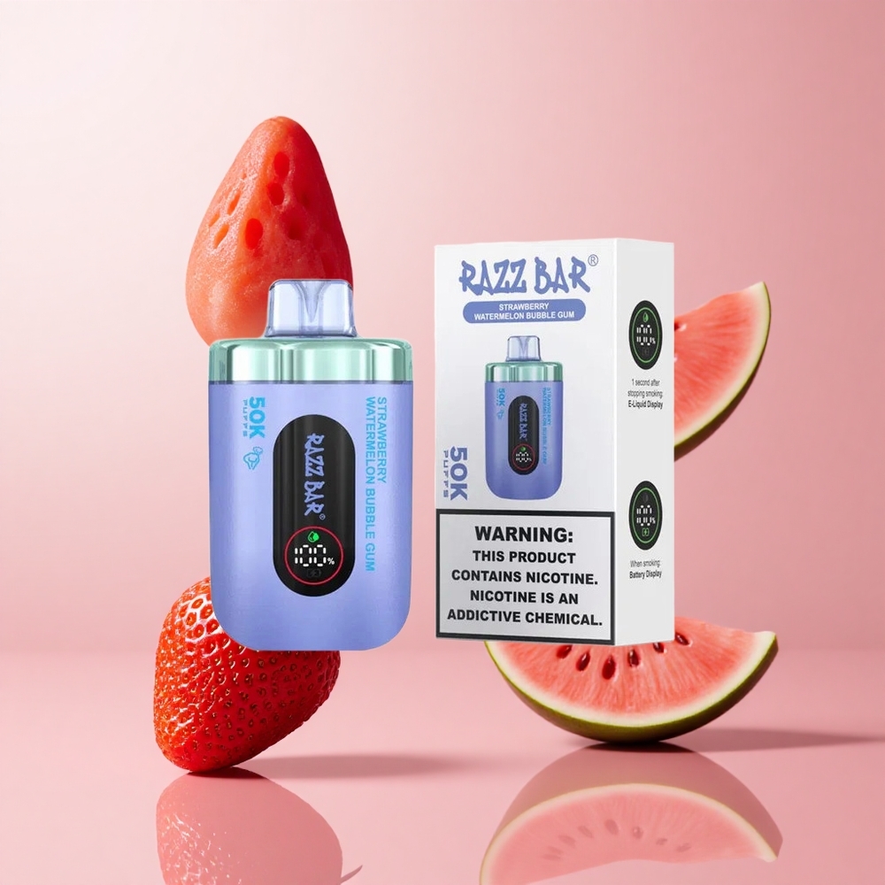 Ягода Диня Дъвка Razz Bar 50K 50000 Въздуха Type-C Bulgaria vape wholesale