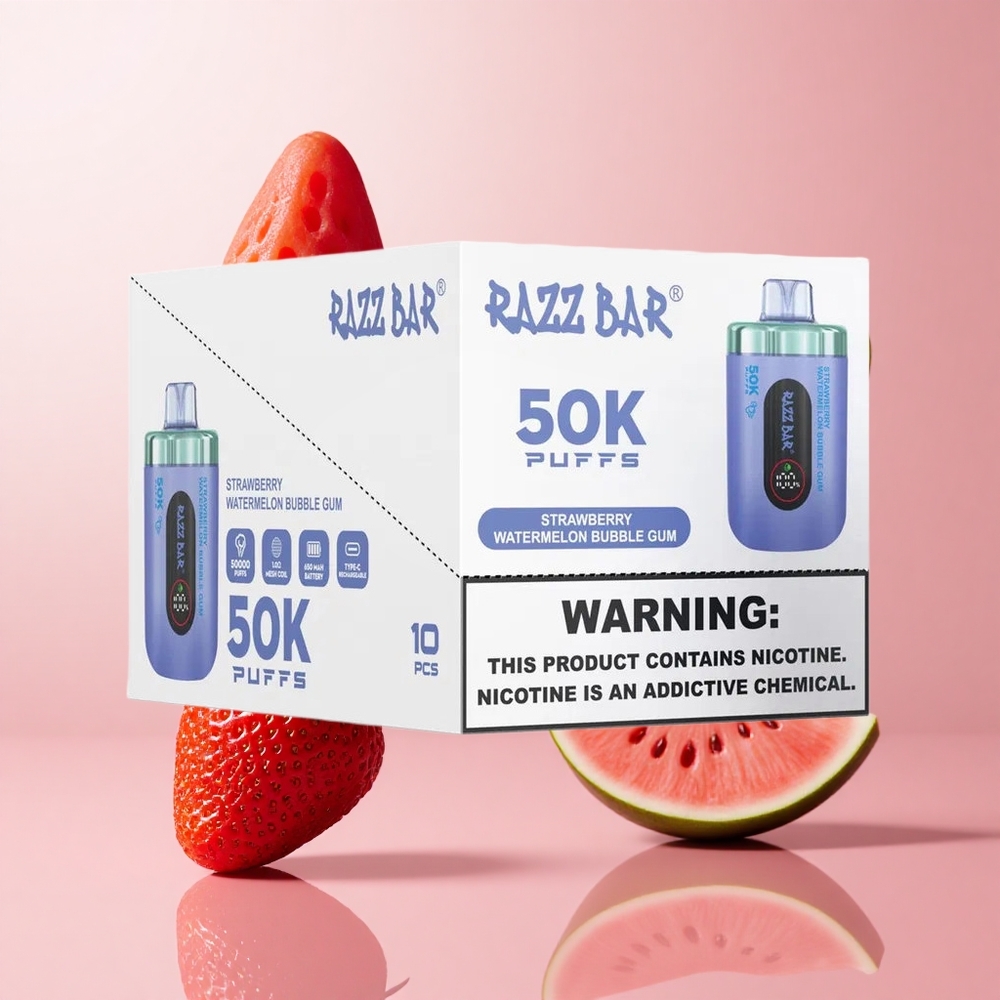 Ягода Диня Дъвка Razz Bar 50K 50000 Въздуха Type-C Bulgaria vape wholesale