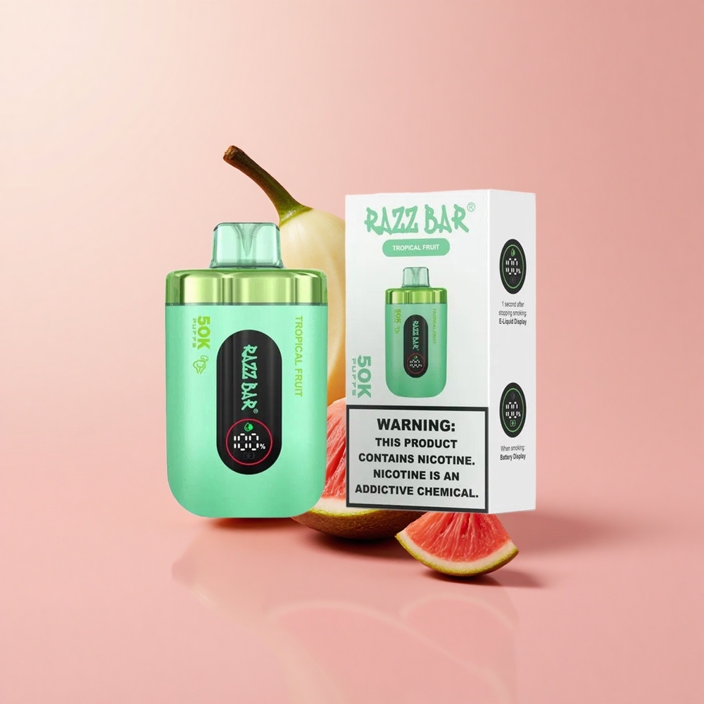 Тропически плодове Razz Bar 50K Puffs 50000 Въздуха Bulgaria vape wholesale