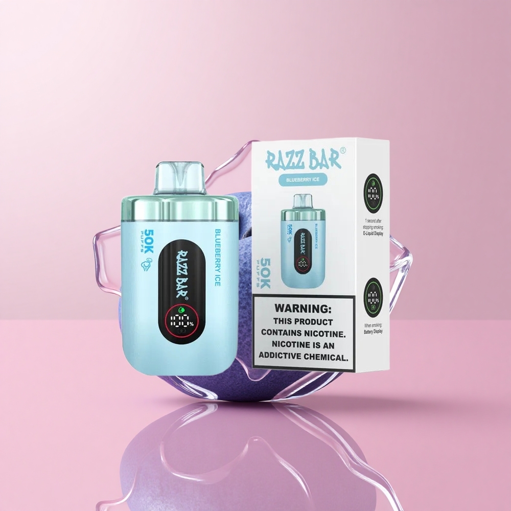 Боровинков Лед Razz Bar 50K Puffs Disposable Vape 50000 Въздуха Bulgaria vape wholesale