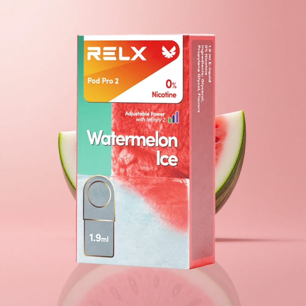 Диня Лед RELX Pod Pro 2 600 пуфове Bulgaria vape wholesale 0 мг/мл Съдържание на никотин