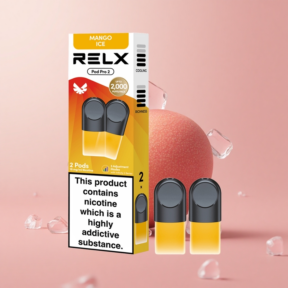 Манго лед RELX Pod Pro 2 600 пуфове Bulgaria vape wholesale