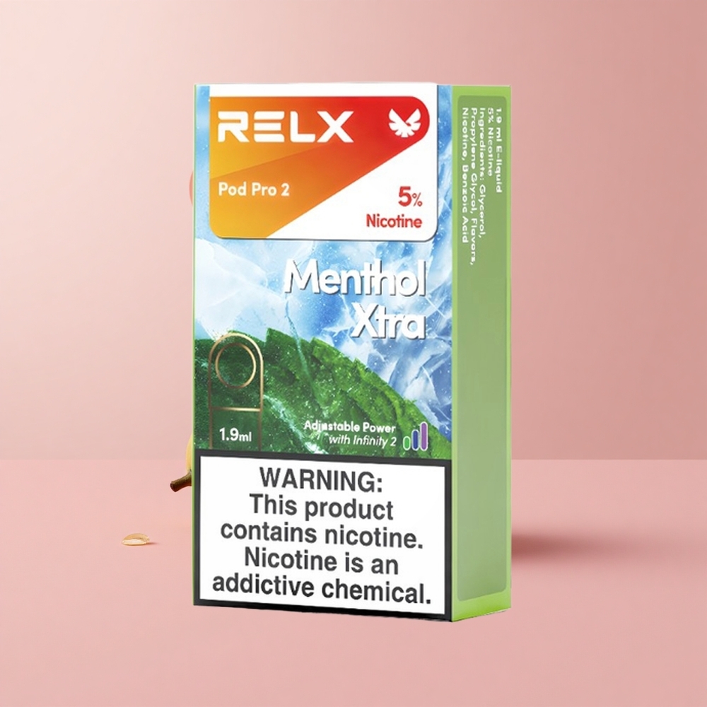 Мента Екстра RELX Pod Pro 2 600 пуфове Bulgaria vape wholesale