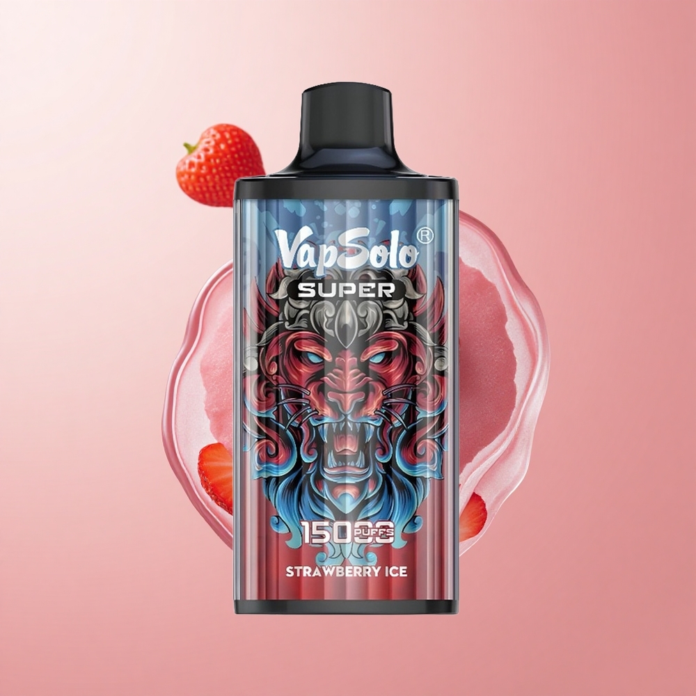 Ягода Лед Vapsolo Super 15000 пуфса E-Liquid 40ml Bulgaria vape wholesale