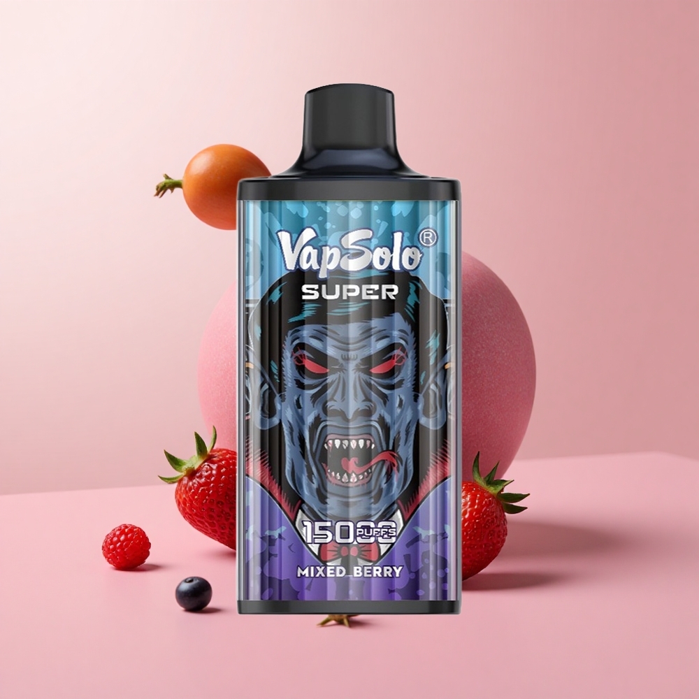 Смесени Ягоди Vapsolo Super 15000 Пуфса Едноразово Vape Bulgaria vape wholesale