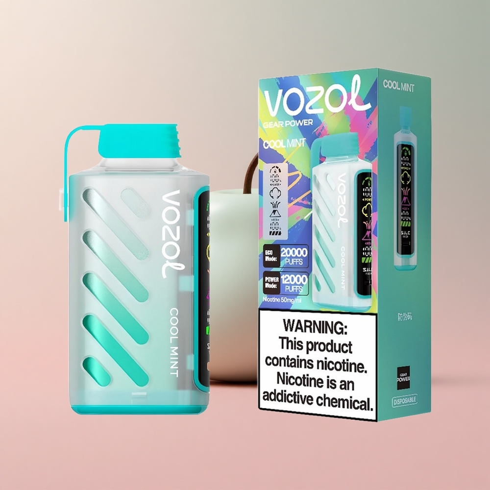 Хладен Мент VOZOL Gear Power 20000 Пуфове Dual Mesh Coil Bulgaria vape wholesale