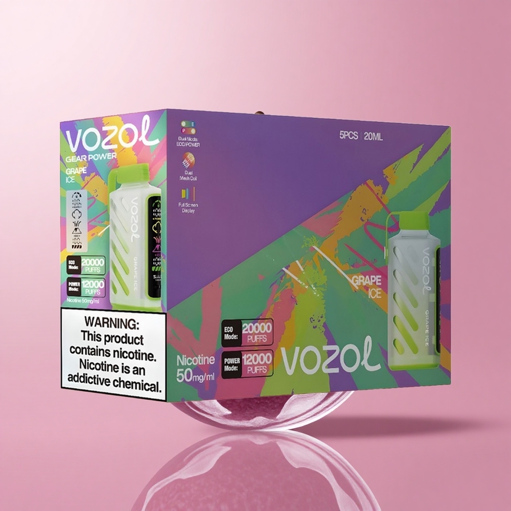 Гроздов лед VOZOL Gear Power 20000 Пуфове Dual Mesh Coil Bulgaria vape wholesale