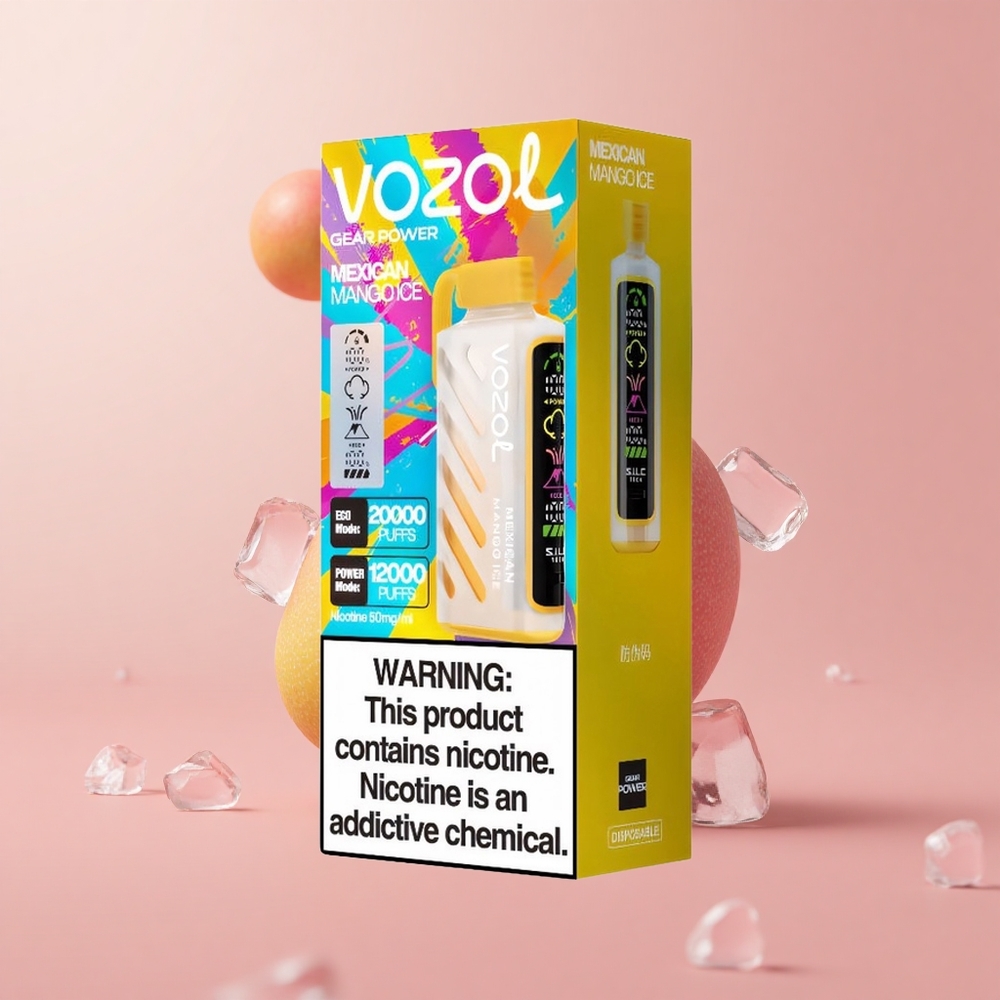 Мексикански Манго Лед VOZOL Gear Power 20000 Пуфове Dual Mesh Coil Bulgaria vape wholesale