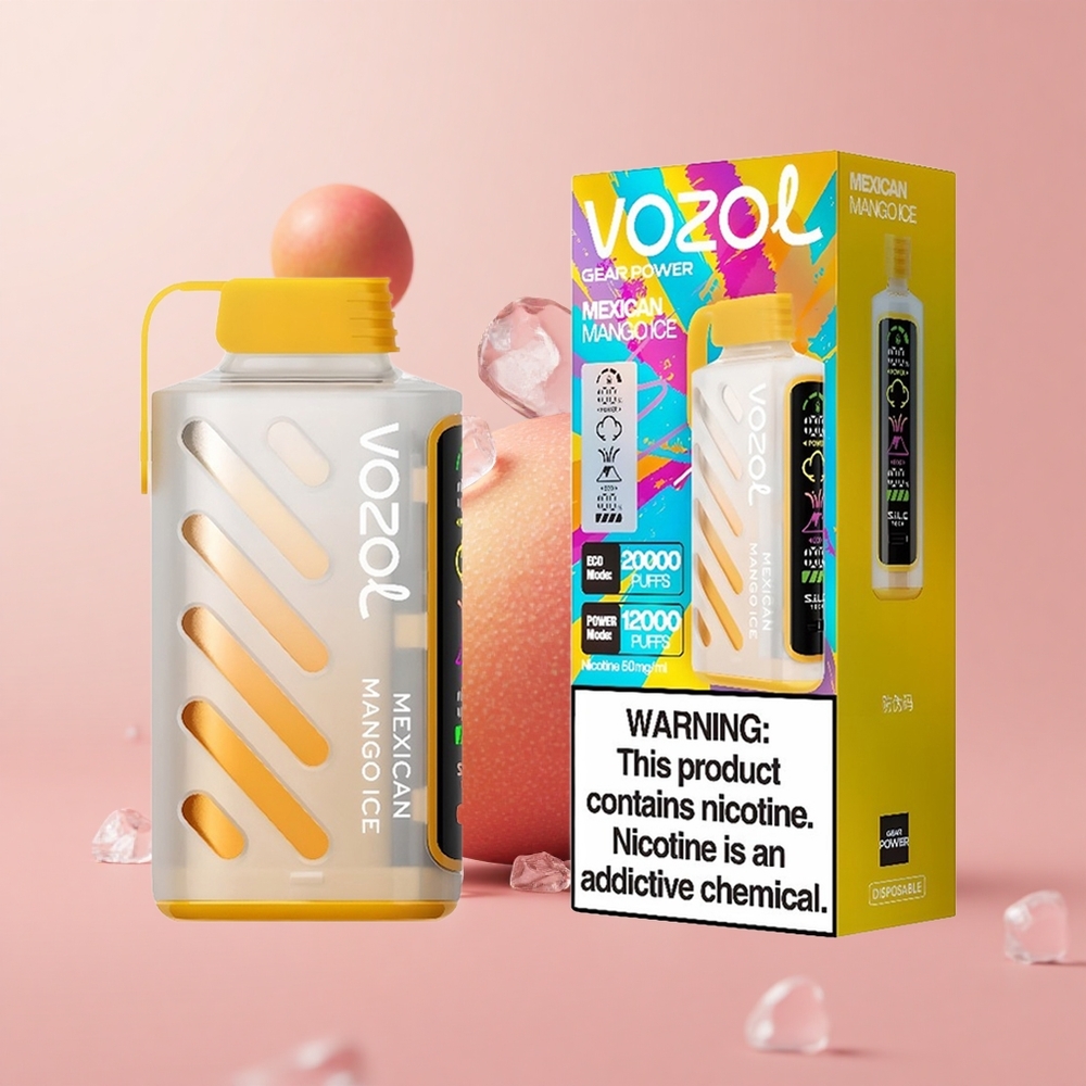 Мексикански Манго Лед VOZOL Gear Power 20000 Пуфове Dual Mesh Coil Bulgaria vape wholesale