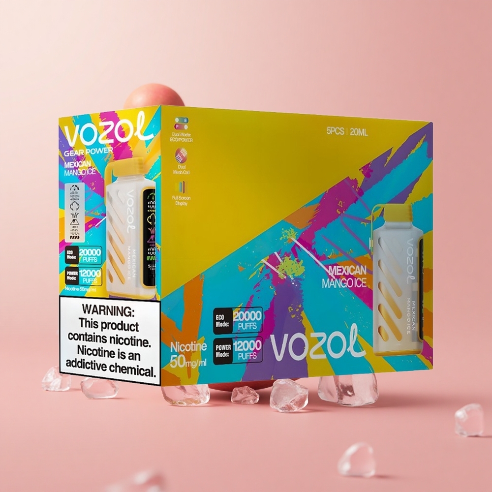 Мексикански Манго Лед VOZOL Gear Power 20000 Пуфове Dual Mesh Coil Bulgaria vape wholesale