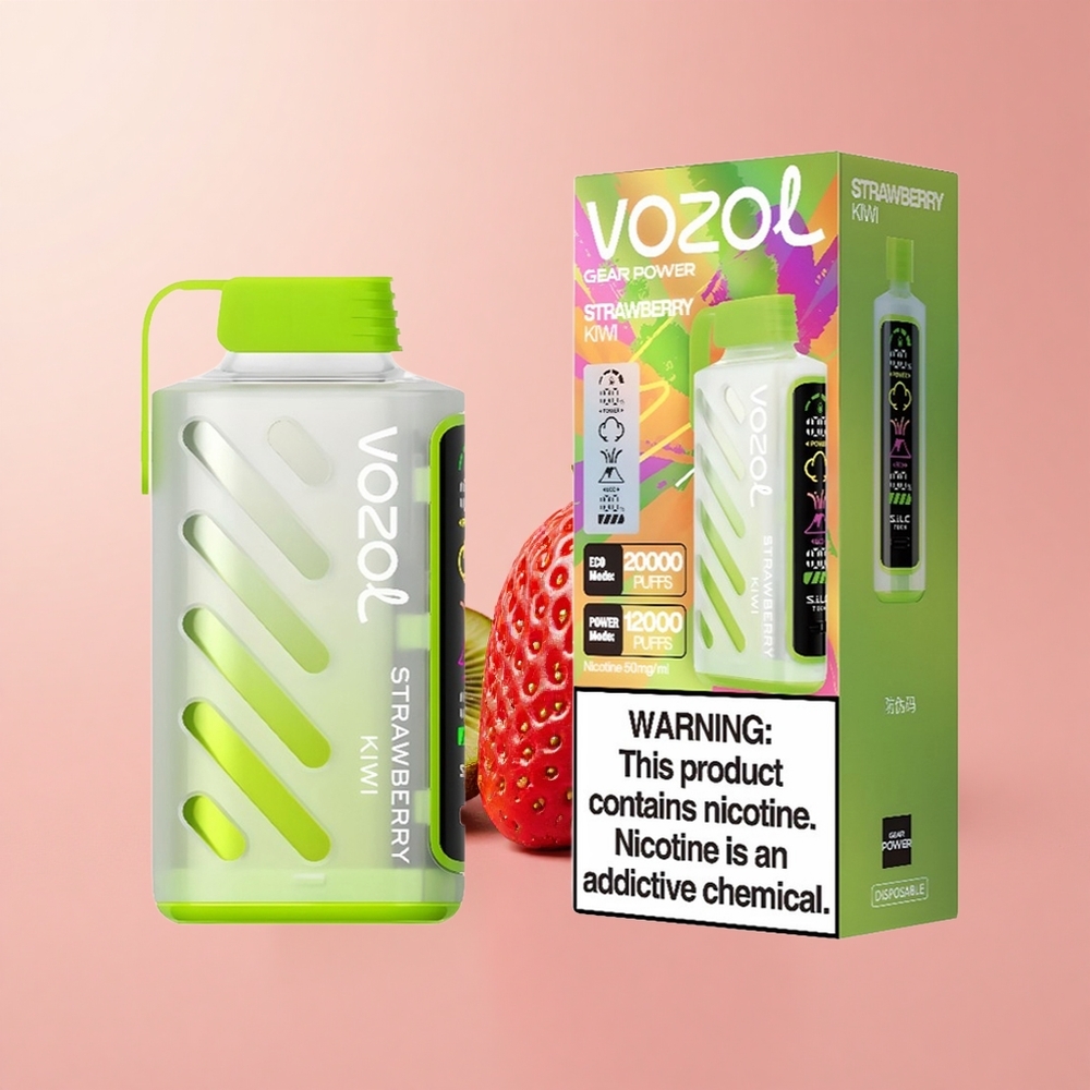 Ягода-Киви VOZOL Gear Power 20000 Пуфове ECO Mode Bulgaria vape wholesale