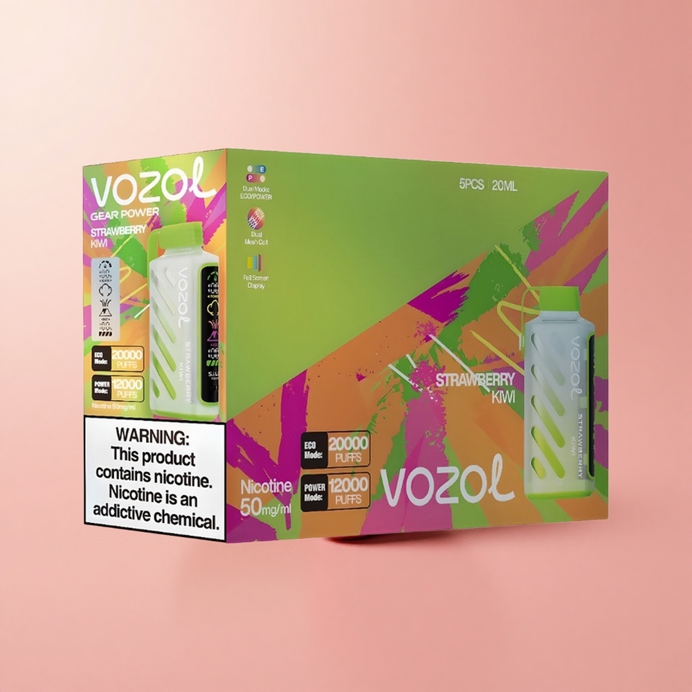 Ягода-Киви VOZOL Gear Power 20000 Пуфове ECO Mode Bulgaria vape wholesale