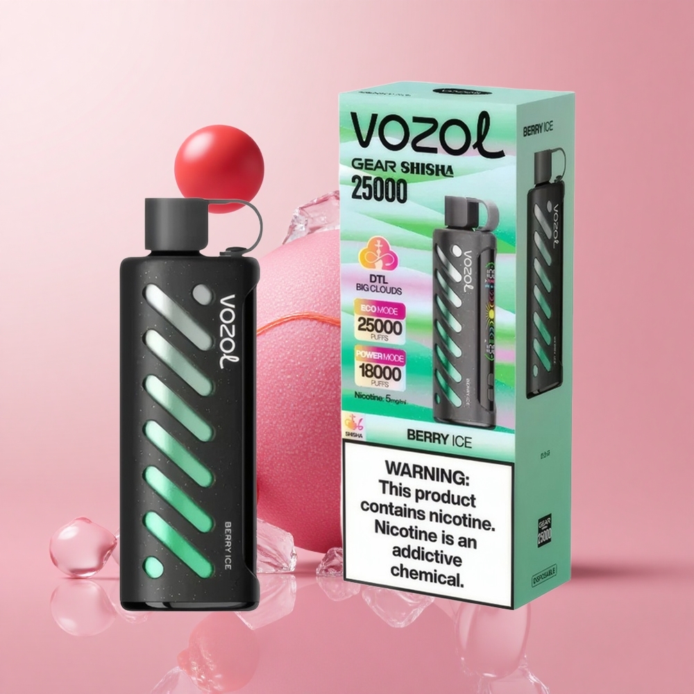 Ягодов лед VOZOL Gear Шиша 25000 Пуфове S.i.L.C Tech Bulgaria vape wholesale