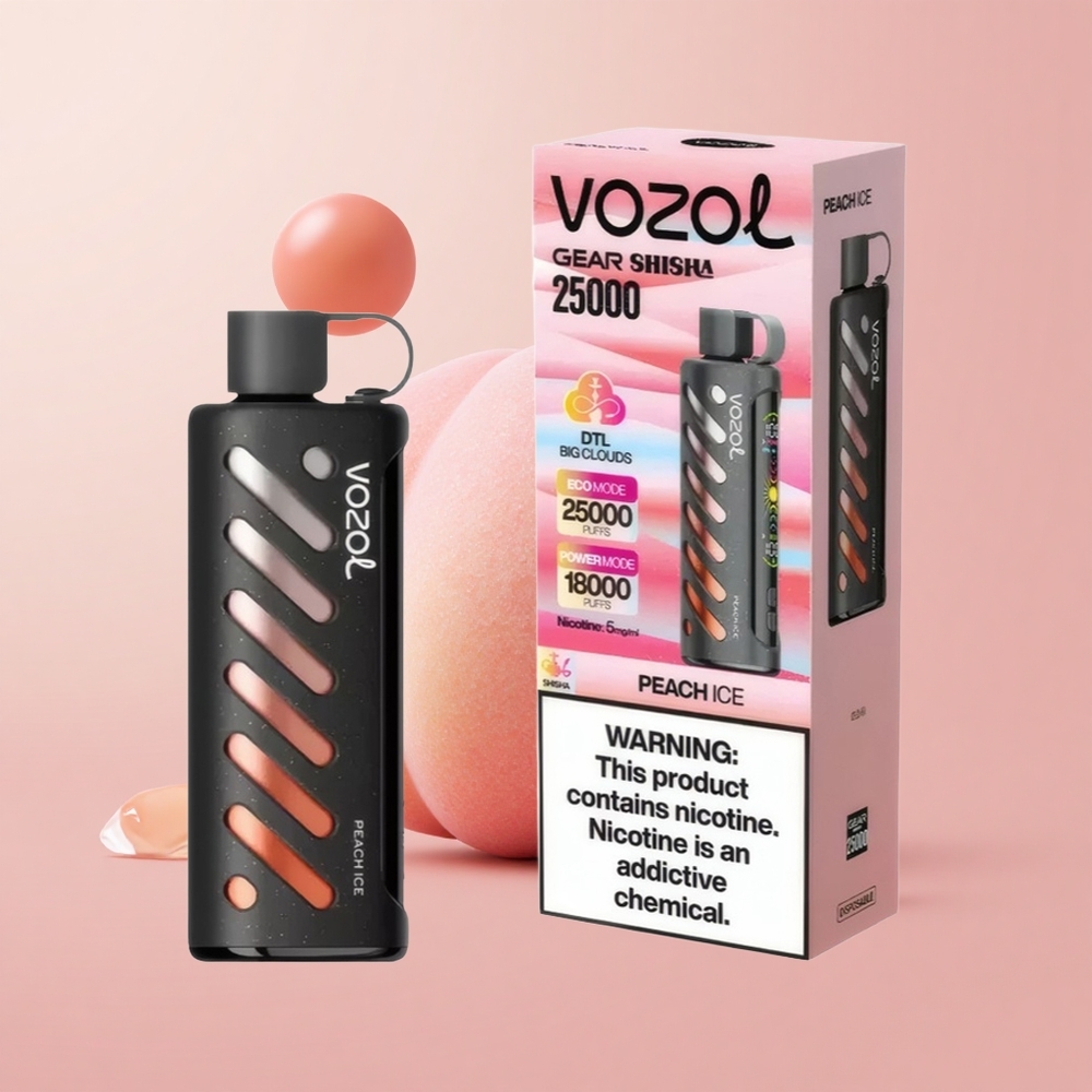 Праскова лед VOZOL Gear Shisha 25000 Пъфи Dual Mesh Bulgaria vape wholesale