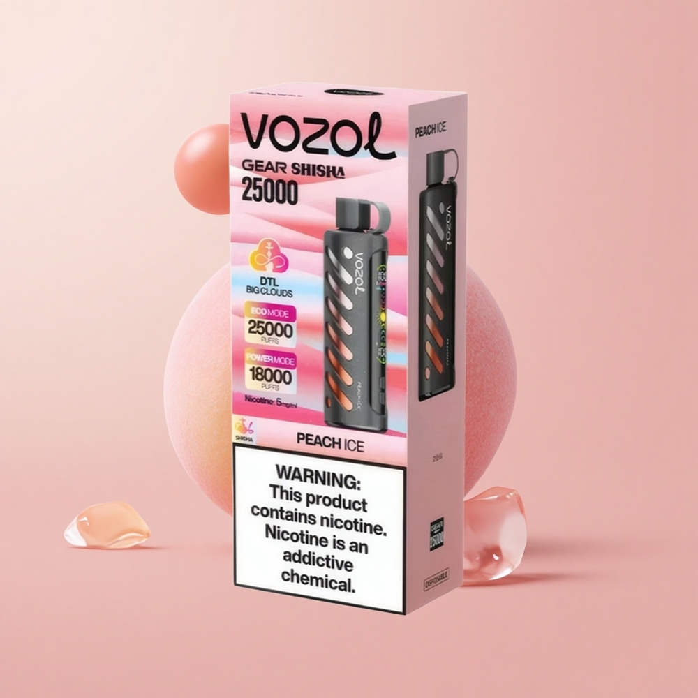 Праскова лед VOZOL Gear Shisha 25000 Пъфи Dual Mesh Bulgaria vape wholesale