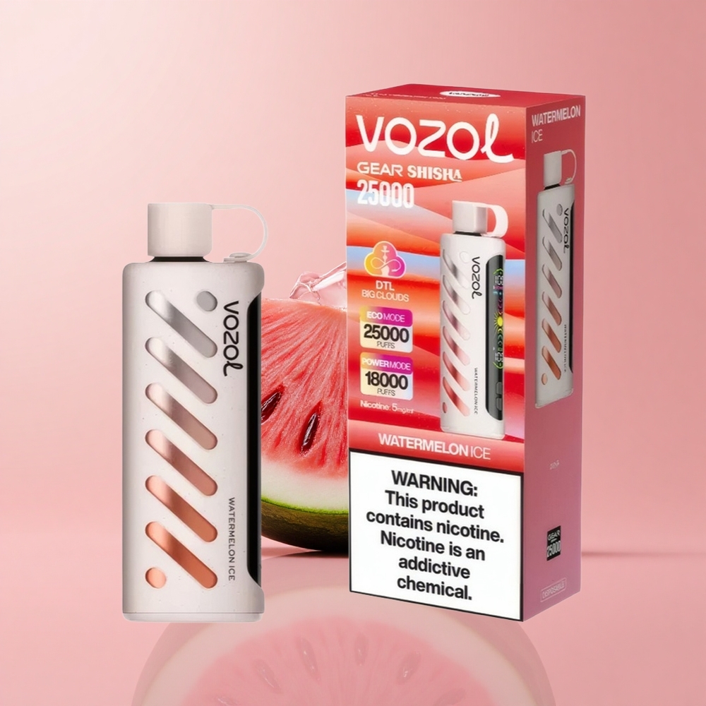 Диня Лед VOZOL Gear Shisha 25000 Пуфове Dual Mesh Bulgaria vape wholesale