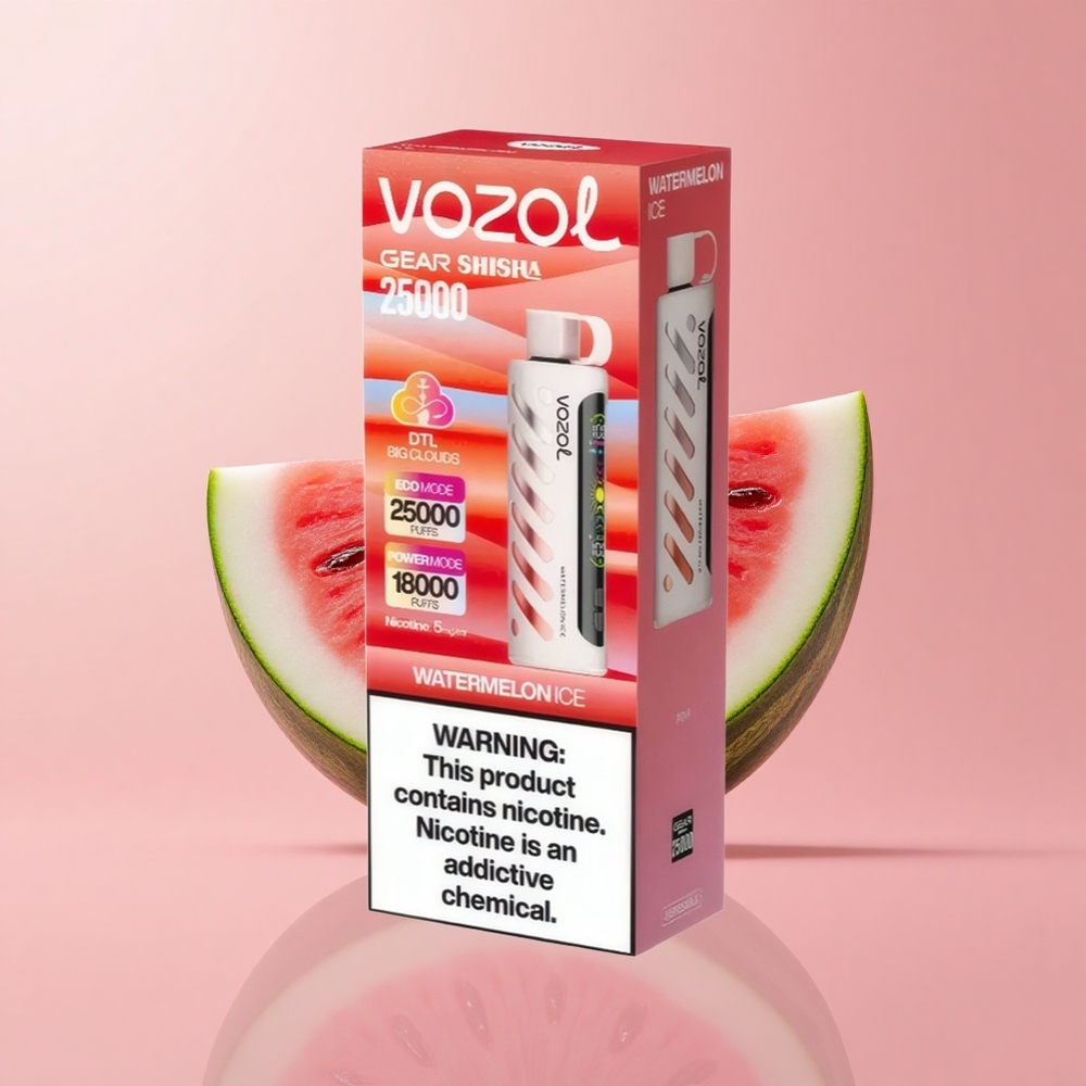Диня Лед VOZOL Gear Shisha 25000 Пуфове Dual Mesh Bulgaria vape wholesale